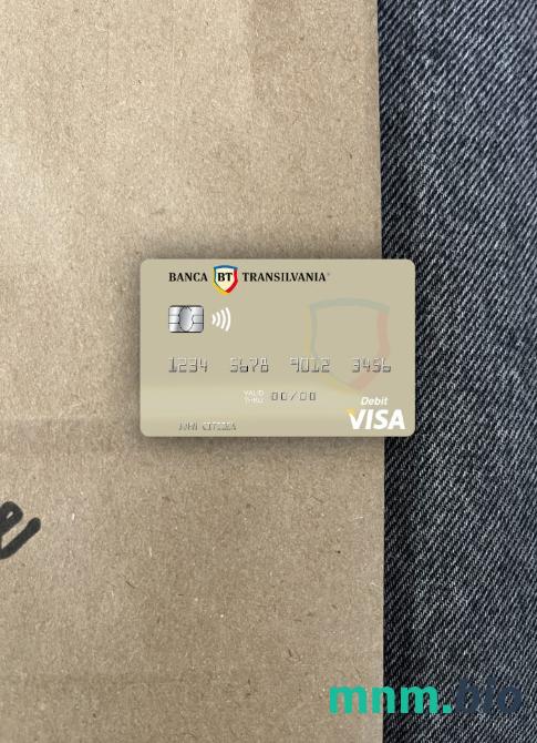 Moldova Banca Transilvania visa obciążyć card wygląd fotograficzny skan PSD + zdjęcie